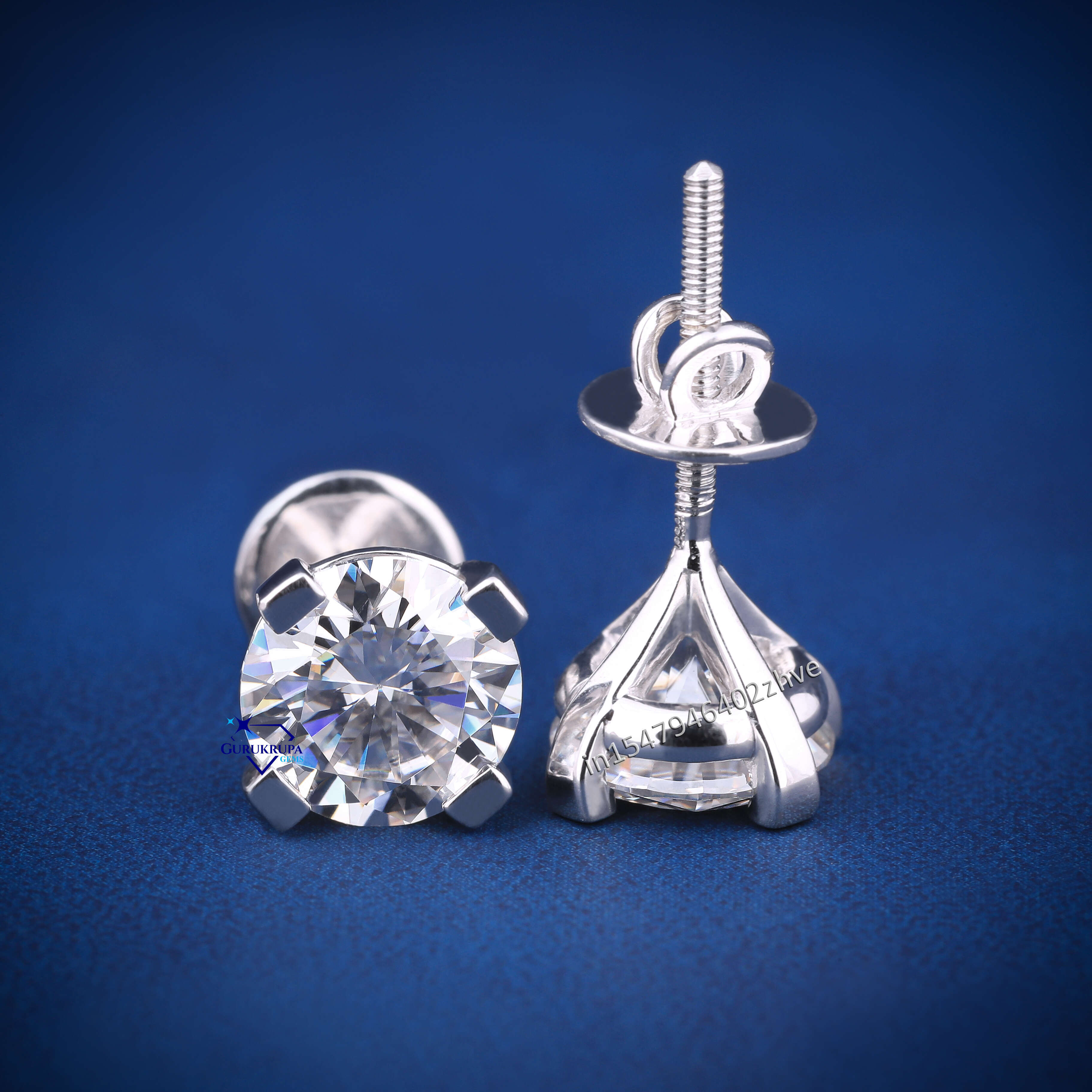 Luxury 925 Silver Moissanite Diamond Earrings Unique Westside Design Hip Hop Style Iced Out Fashion Jewelry for Women