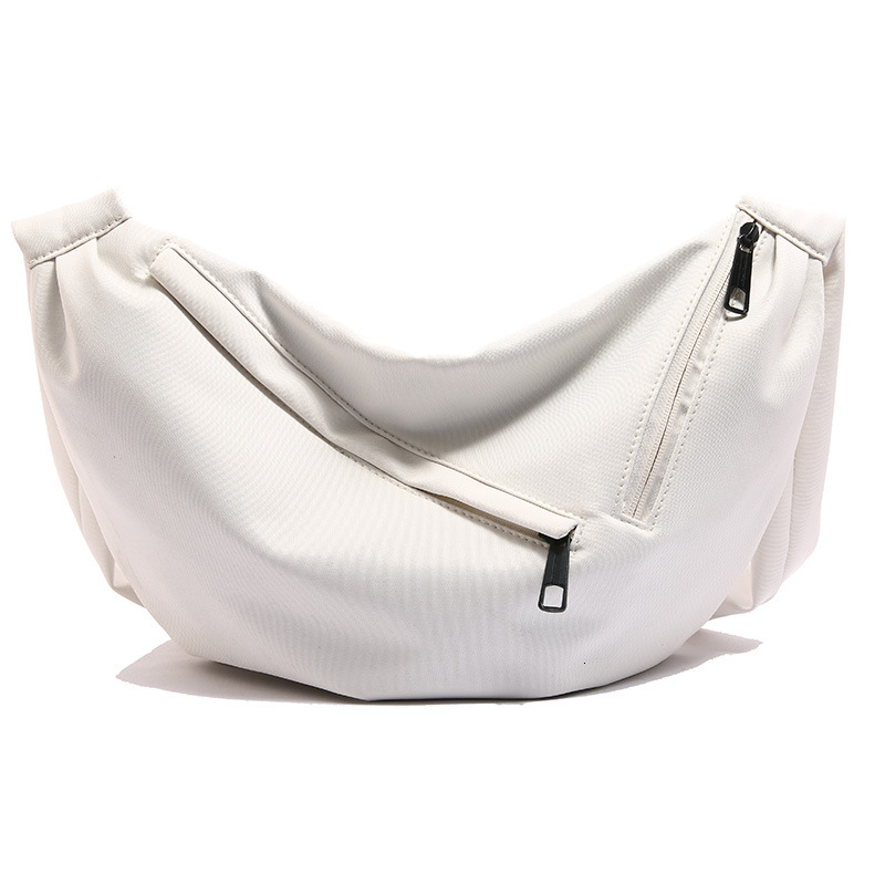 Free Shipping Designers New Japanese Solid Color Simple Canvas Bag For Women's Instagram Trend Large Capacity Black Dumpling Crossbody Bag Studen