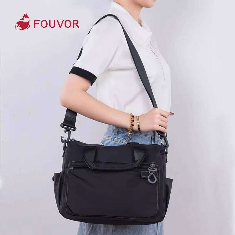 Fouvor Women Crossbody Bags Nylon Waterproof Lightweight Fabric Handbag Long Straps Designer Female Shoulder Bag 2802-17