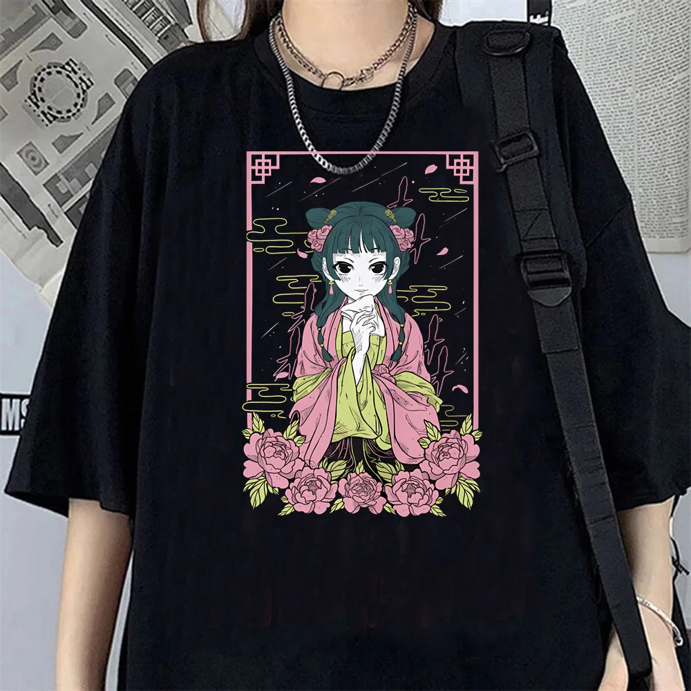 Apothecary Diaries shirt girl korean clothes 80s hip hop Digital University Gothic t-shirt Y2k Punk harajuku Comfortable