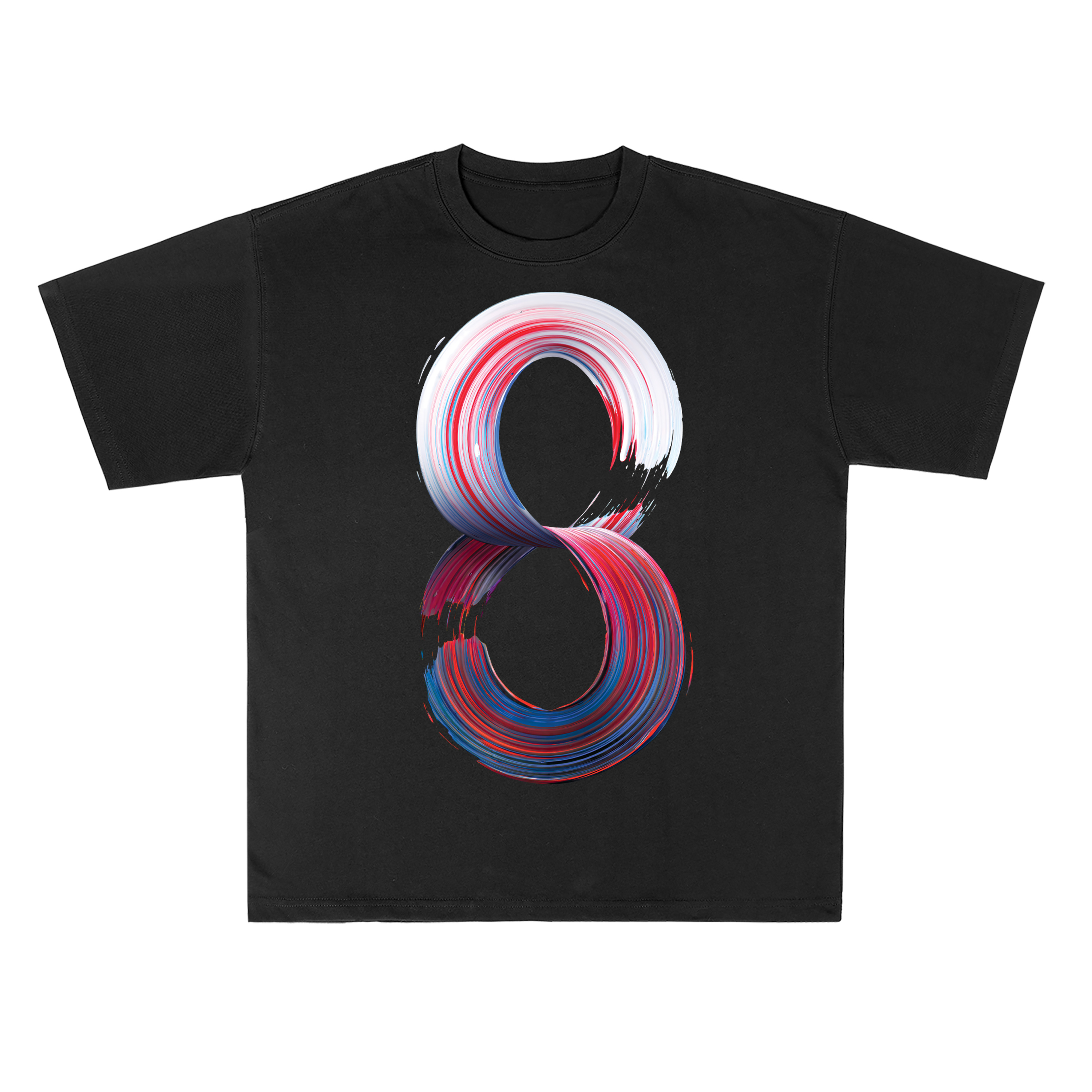 T-shirt men's top designer cotton T-shirt eight short sleeved clothing high-quality fashionable T-shirt