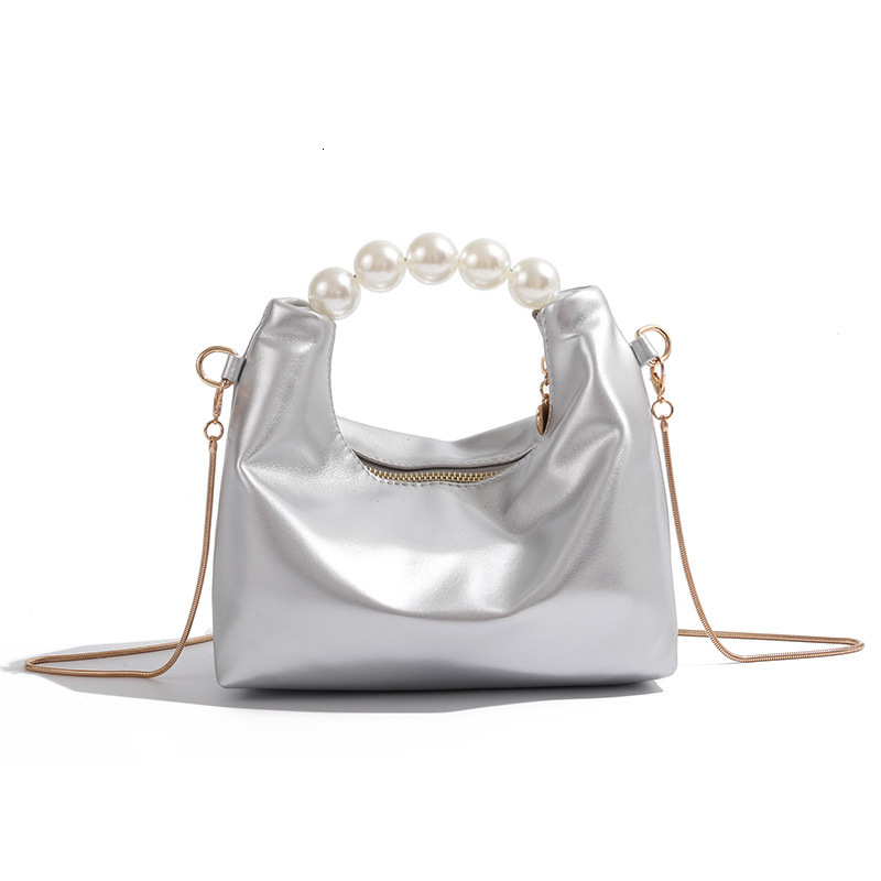 designer Small Bag High-End Pearl Handbag for Women 2025 New Mini Chain Shoulder Crossbody Dumpling Bag