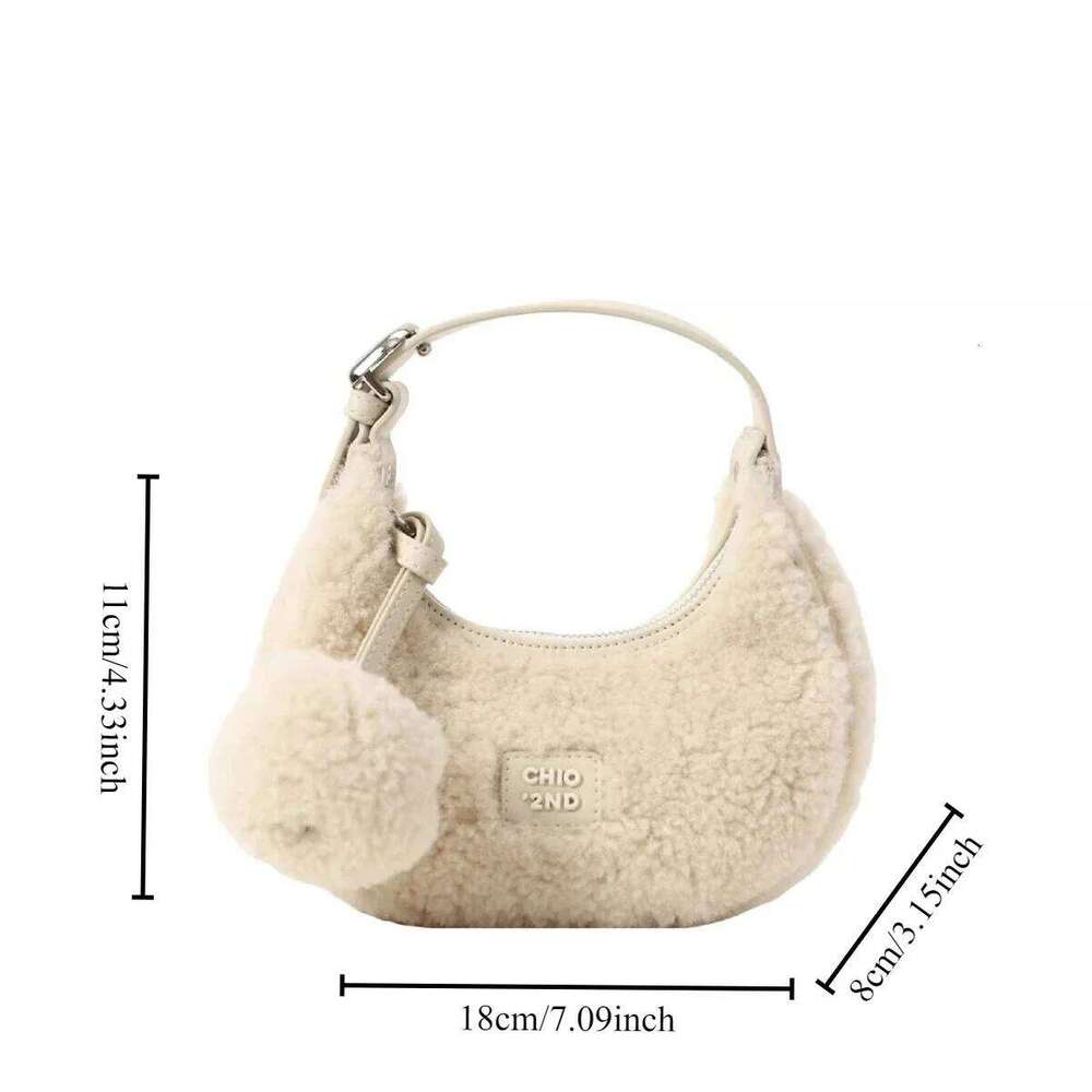 Hot Selling New Niche Design Shoulder Crossbody Bag Women's Autumn And Winter Plush Handbag Designer Bags