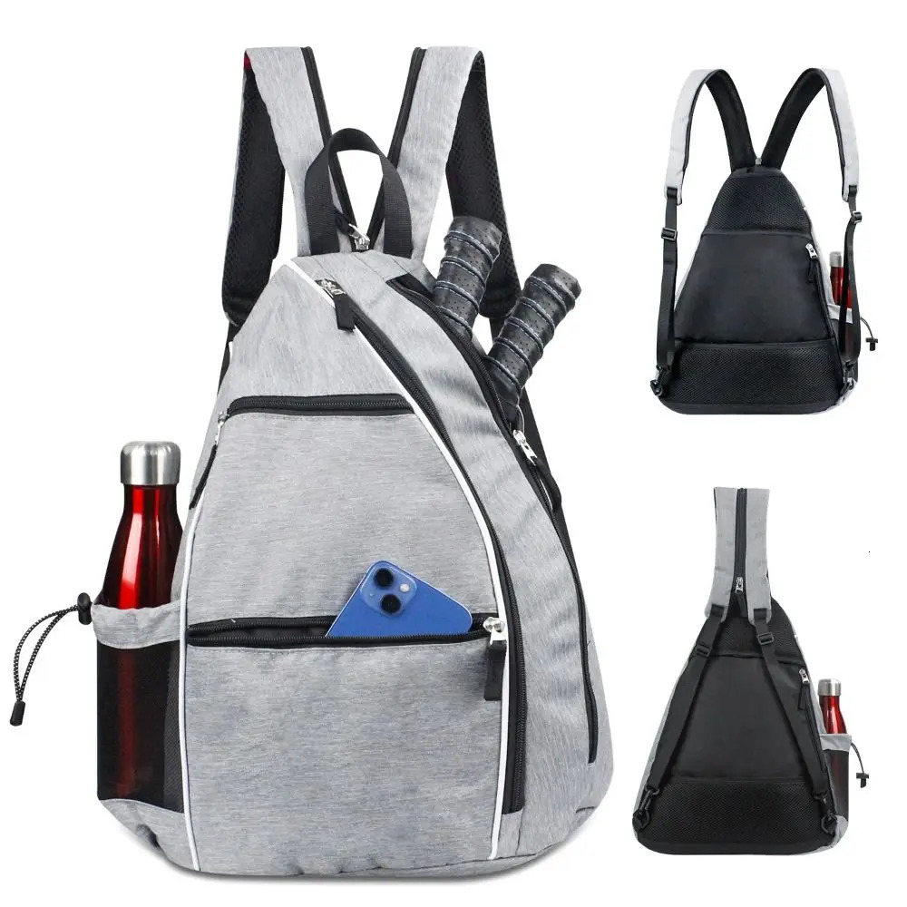 Pickleball Rackets Backpack for Men Women Sports Reversible Pickleball Paddle Bag Tennis Racquetball Badminton Travel Sling Bag 250530