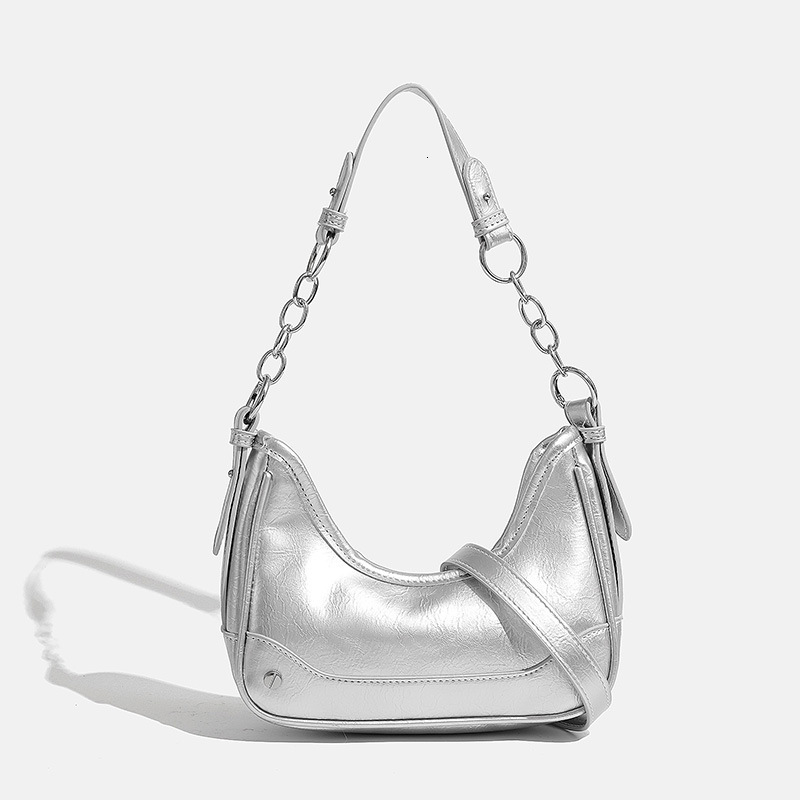 designer Underarm Bag for Women, Crescent Bag, New Trendy High-End Niche Chain Fashion Commuter Crossbody Baguette Bag