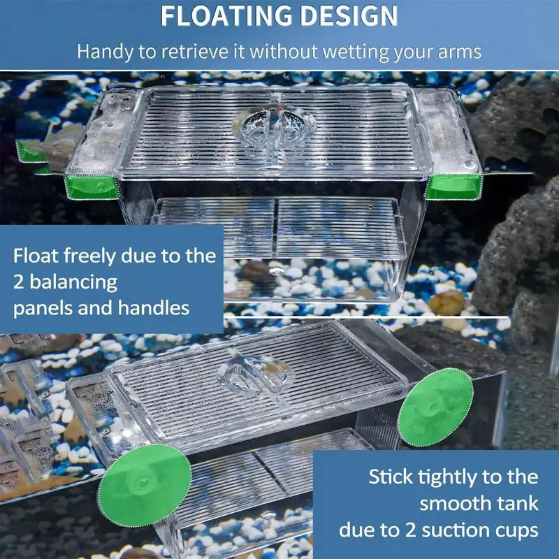 Aquarium Fish Incubator Breeding Box Fish Breeding Box Acrylic Hatchery Incubator Tank Seedling Reproduction Holder 250530
