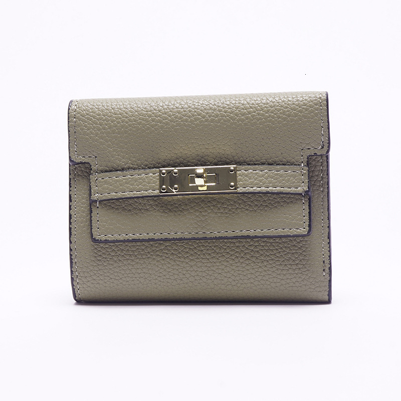 Hot-selling Ins Style Wallet For Women, High-end Luxury Bag PU Wallet New Free Delivery Designer Bag Simple Korean Version Short Women's Wallet W