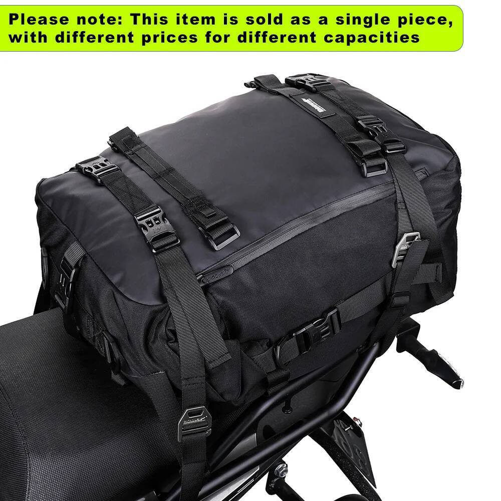 Rhinowalk Motorcycle Back Seat 10/20/30L Waterproof Multifunctional Saddle Side Lage Bag cycling backpack Universal