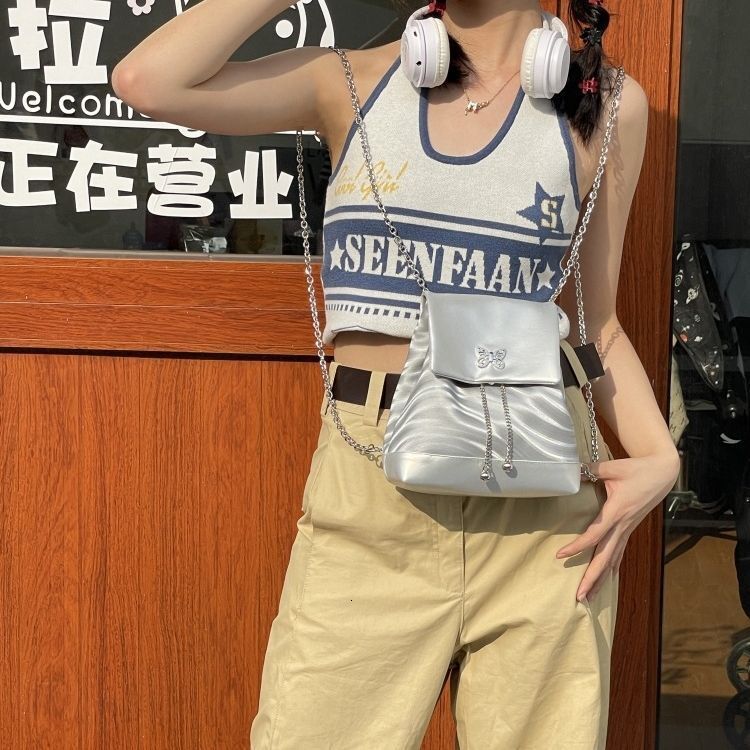 designer 2025 Large Capacity Backpack Commuter Casual Women's Autumn Office Bag Double Shoulder Bag High-end Fashion Texture