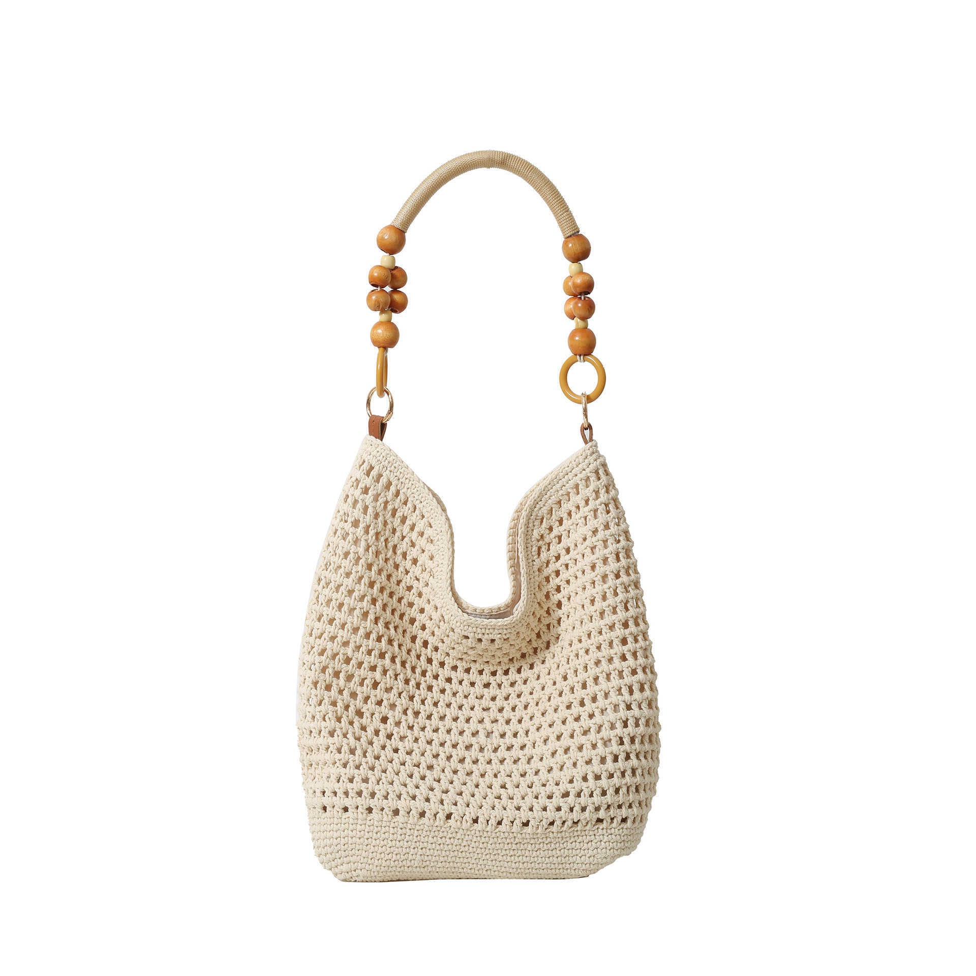 Large Capacity Bag for Women New Versatile One Shoulder Beach Vacation Bag Woven Straw Commuter Tote Bag