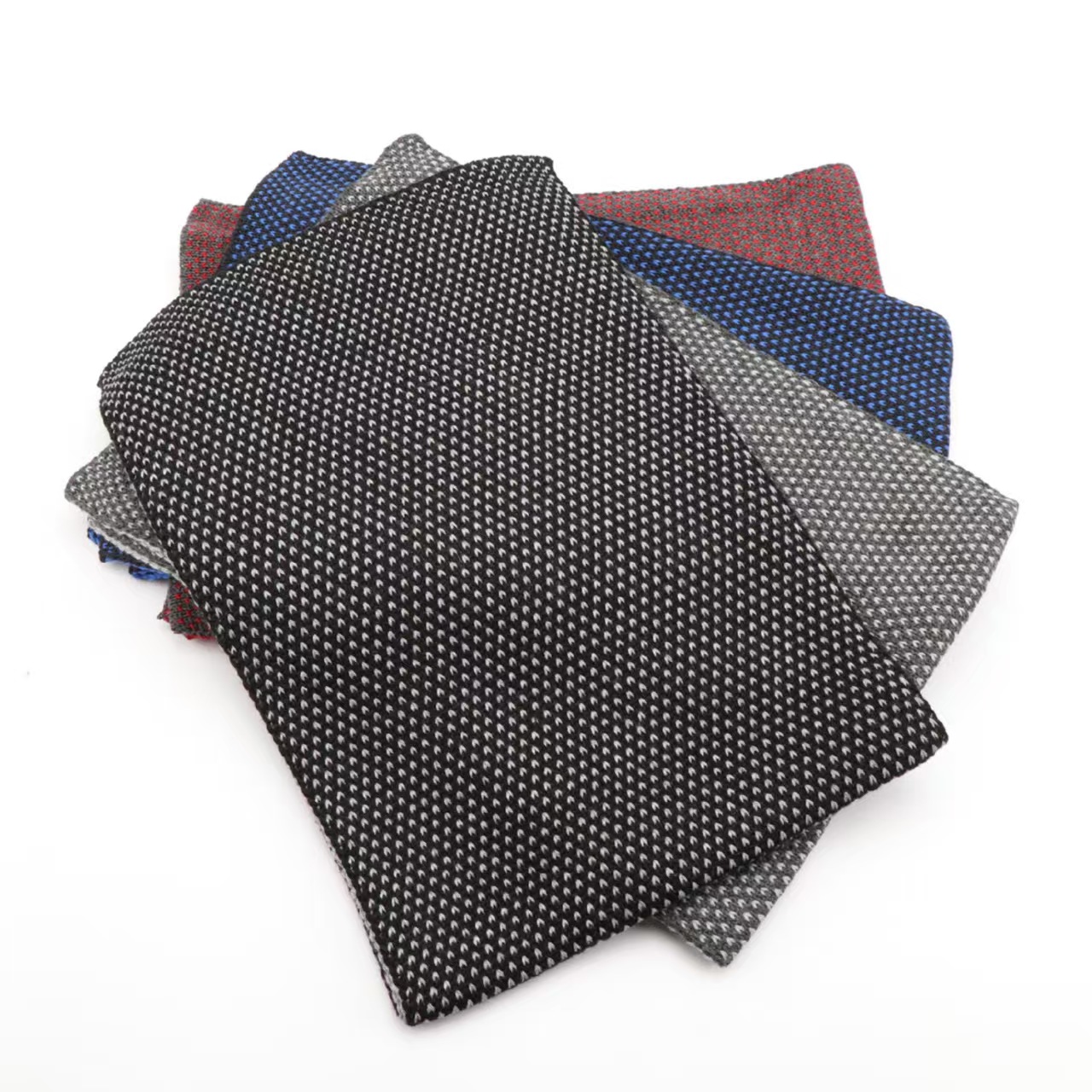 T861 knitted wool scarf winter warm leisure high-end scarf wool acrylic blended knitted scarf