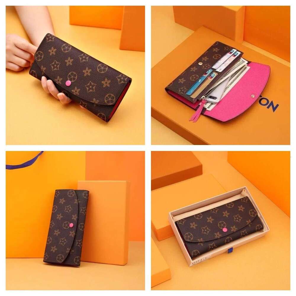 handbag1586 Designers fashion Genuine Leather Folding Wallet Cute Coin Purse Women's Credit Card Holder Women leather bags Classic coin Purse bag With box