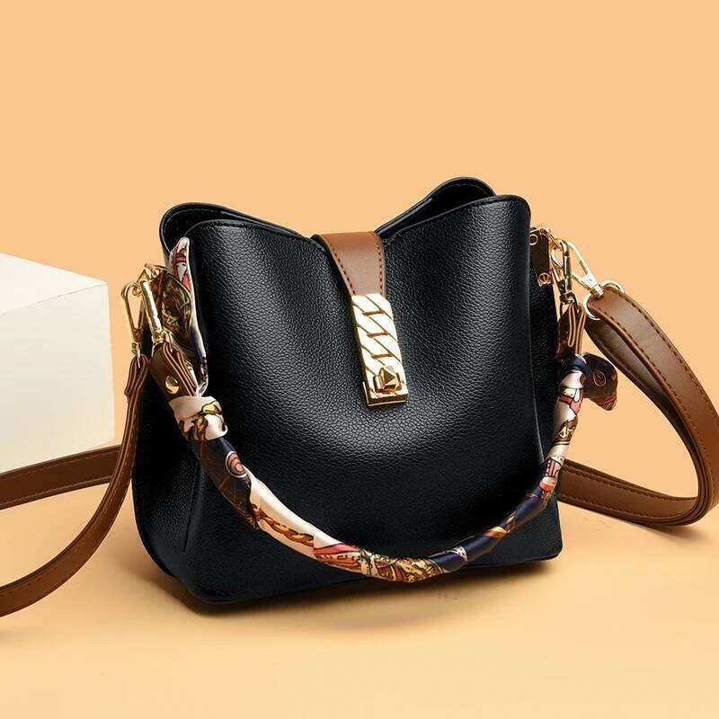 PU Leather Women Handbag And Purses Female Bucket Shoulder Small 2024 New Brand Ladies Crossbody Bags Bolsa Feminina Totes