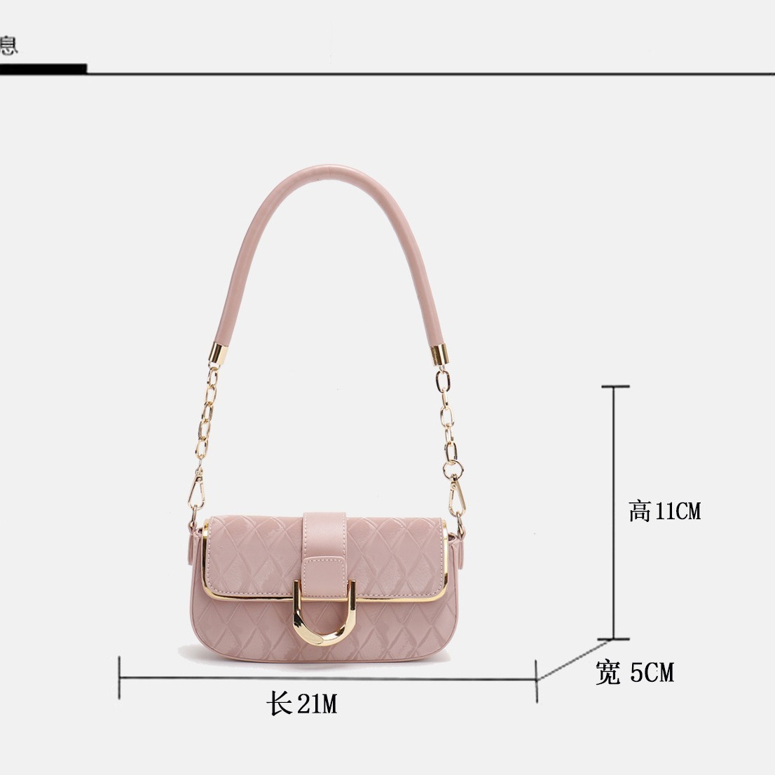 designer 2025 New High-End Simple Elegant Small Square Bag Versatile Quilted Chain Small Bag Underarm Shoulder Crossbody Bag Trend