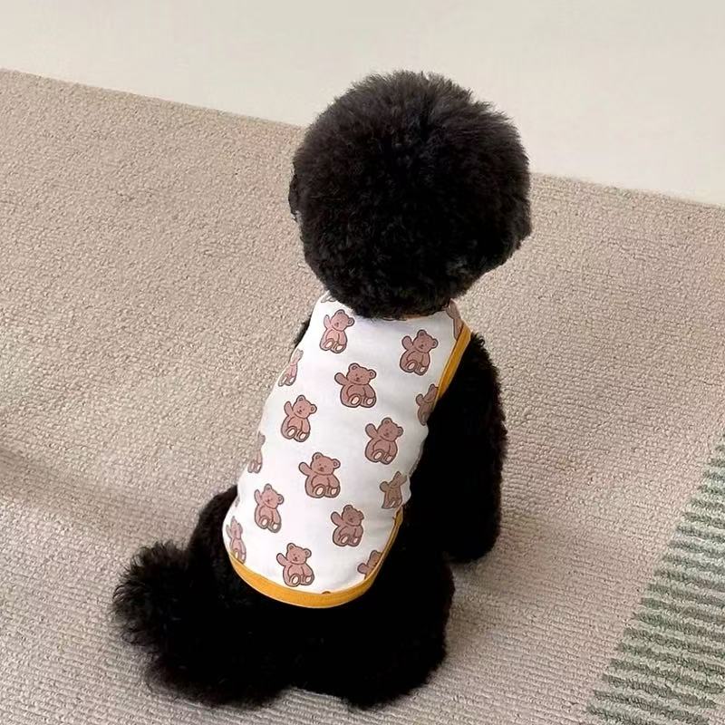 T00360 Pet dog clothes spring and summer thin Teddy Bichon Pomeranian Yorkshire small puppy cat vest