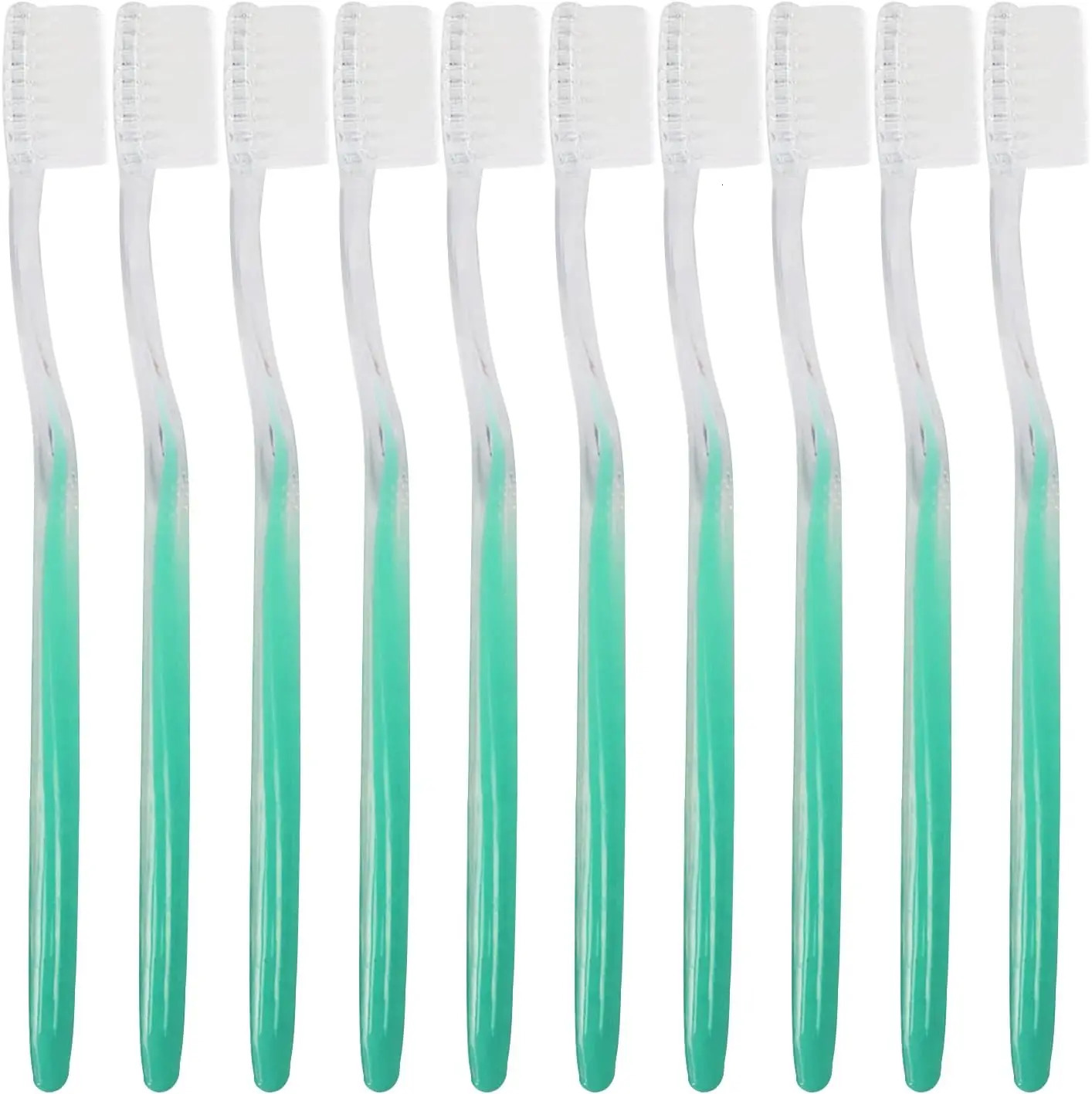 100PCS Bulk Toothbrushes Individually Wrapped Disposable Toothbrush for el Travel and Homeless 250528