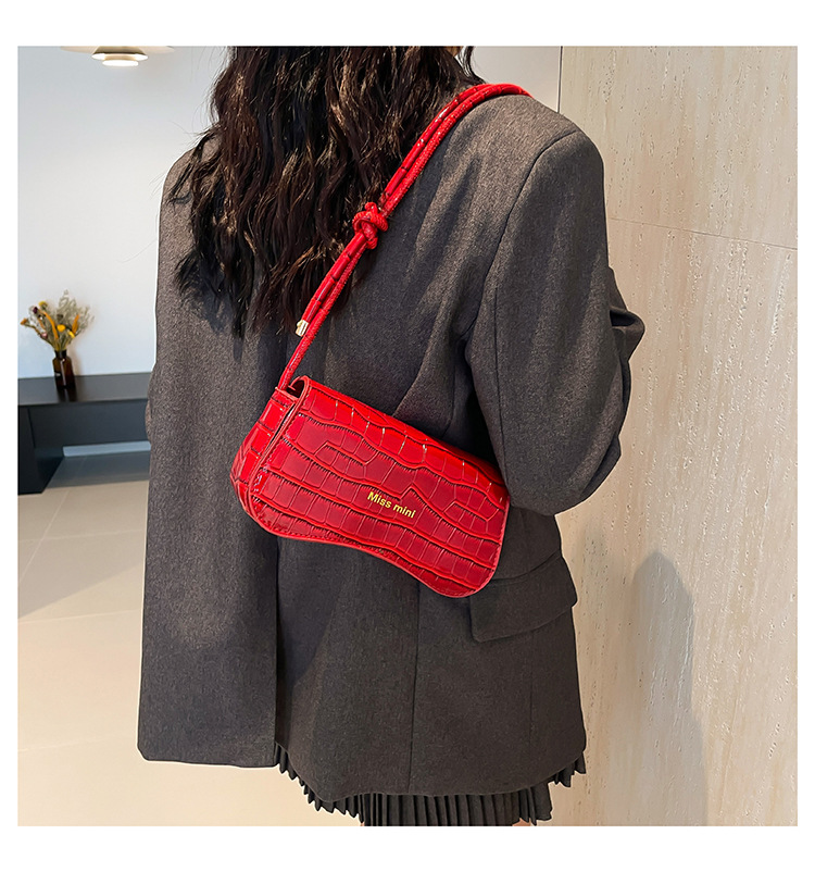 Stone Pattern Underarm Bag For Women 2025 New Free Shipping Autumn Commuter Fashion Simple Letter Trendy Shoulder Bag Designer Shopping Bag Bag Handba