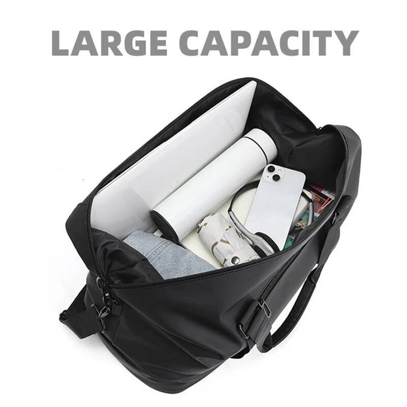 Sports Bag Waterproof Yoga Fiess Training Gym Handbag with Shoe Compartment Large Weekend Overnight Pack Dry Wet Travel Bags