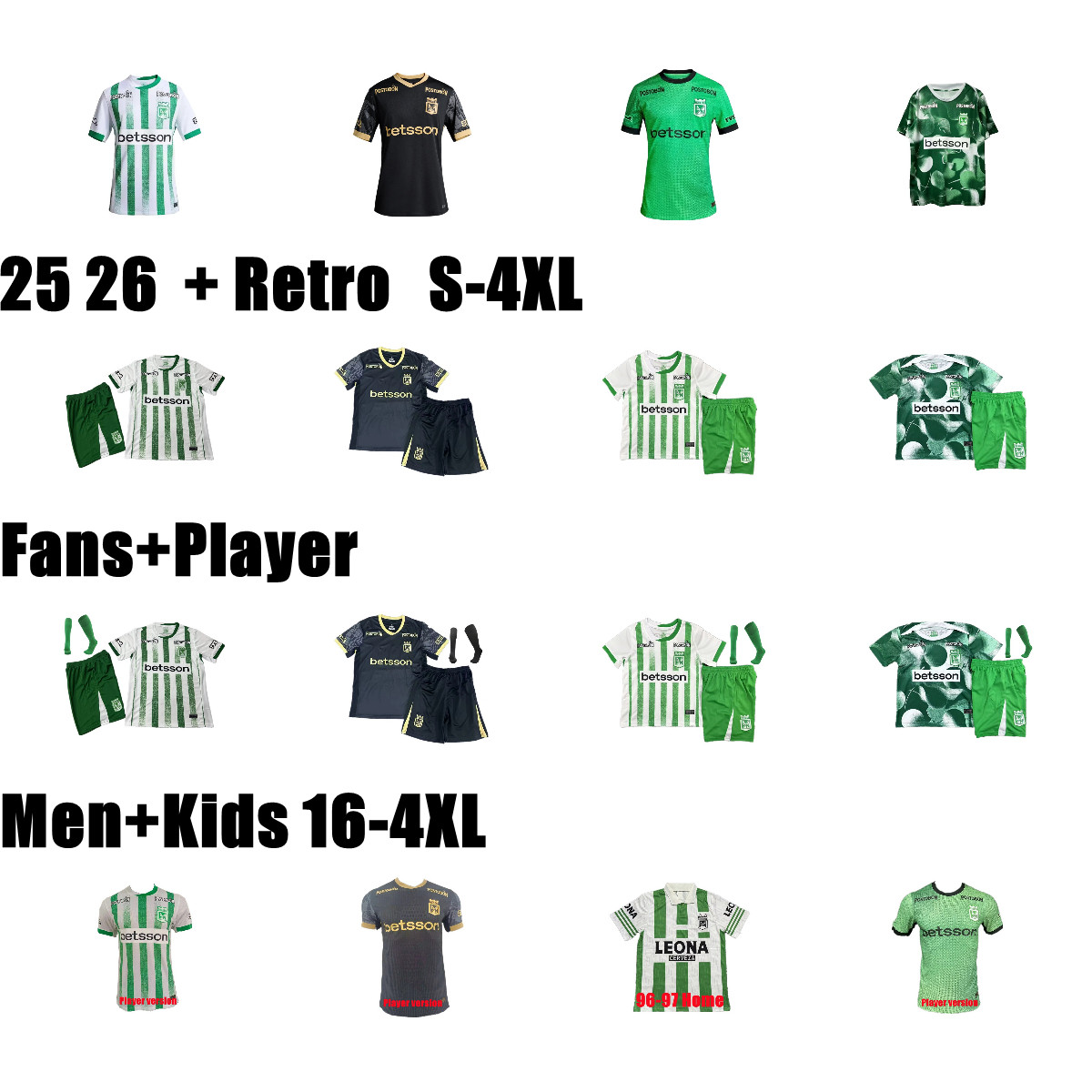 2025 2026 Atletico Nacional 3rd Soccer Jerseys K.PARRA ASPRILLA SARMIENTO E.CARDONA CEPPELINI ZAPATA CAMPUZANO ALVARO F.AGUIRRE J.CASTRO TESILLO 96 97 football shirt