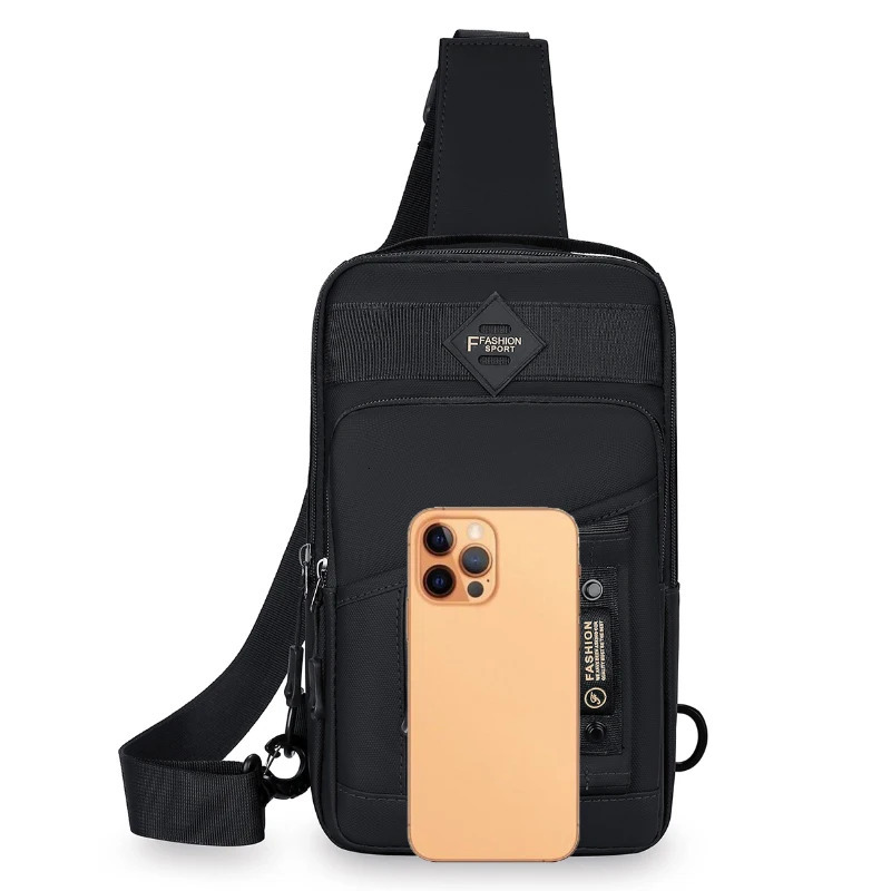 1 mens outdoor chest bag fashionable crossbody bag casual multifunctional sports crossbody bag side backpack 250528