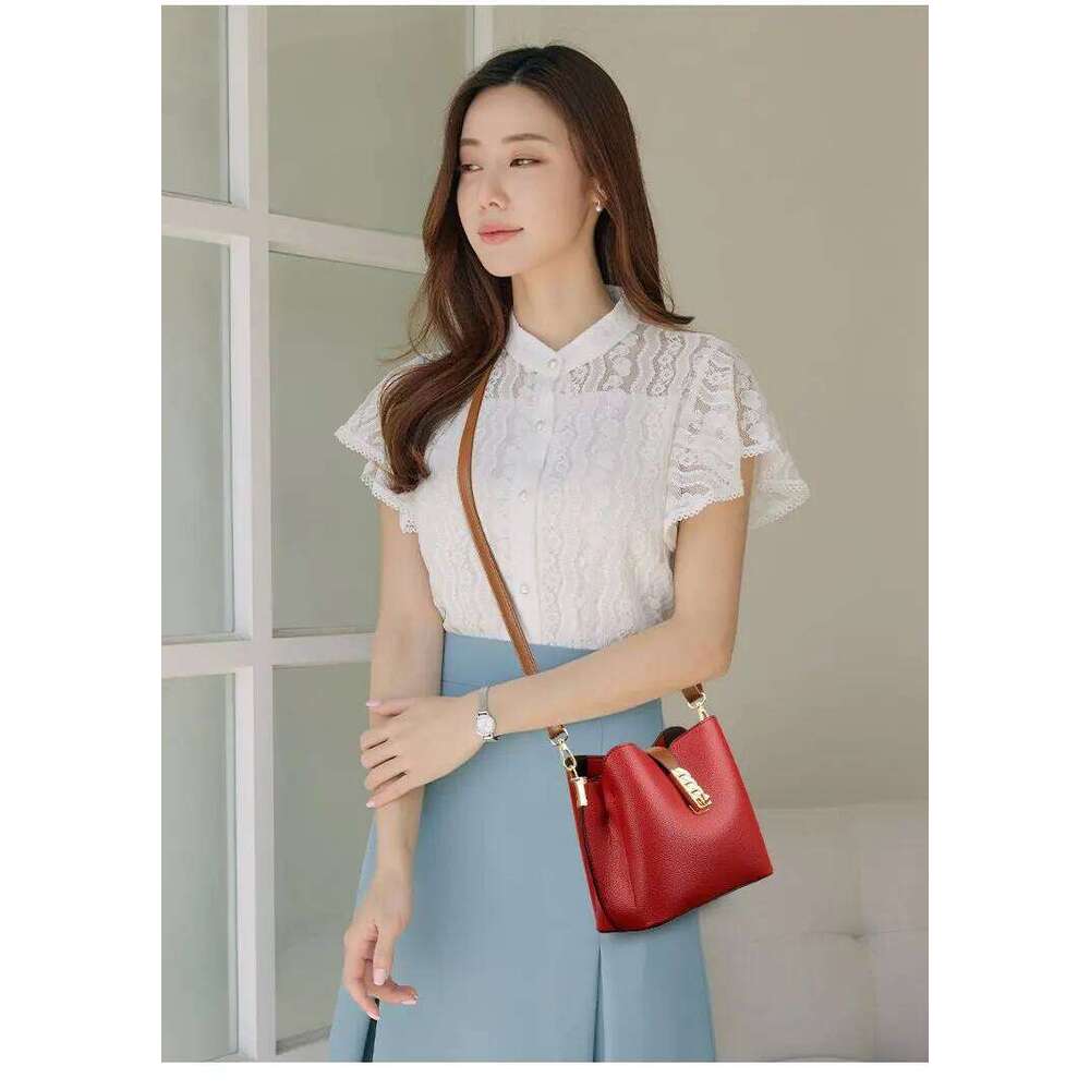 PU Leather Women Handbag And Purses Female Bucket Shoulder Small 2024 New Brand Ladies Crossbody Bags Bolsa Feminina Totes