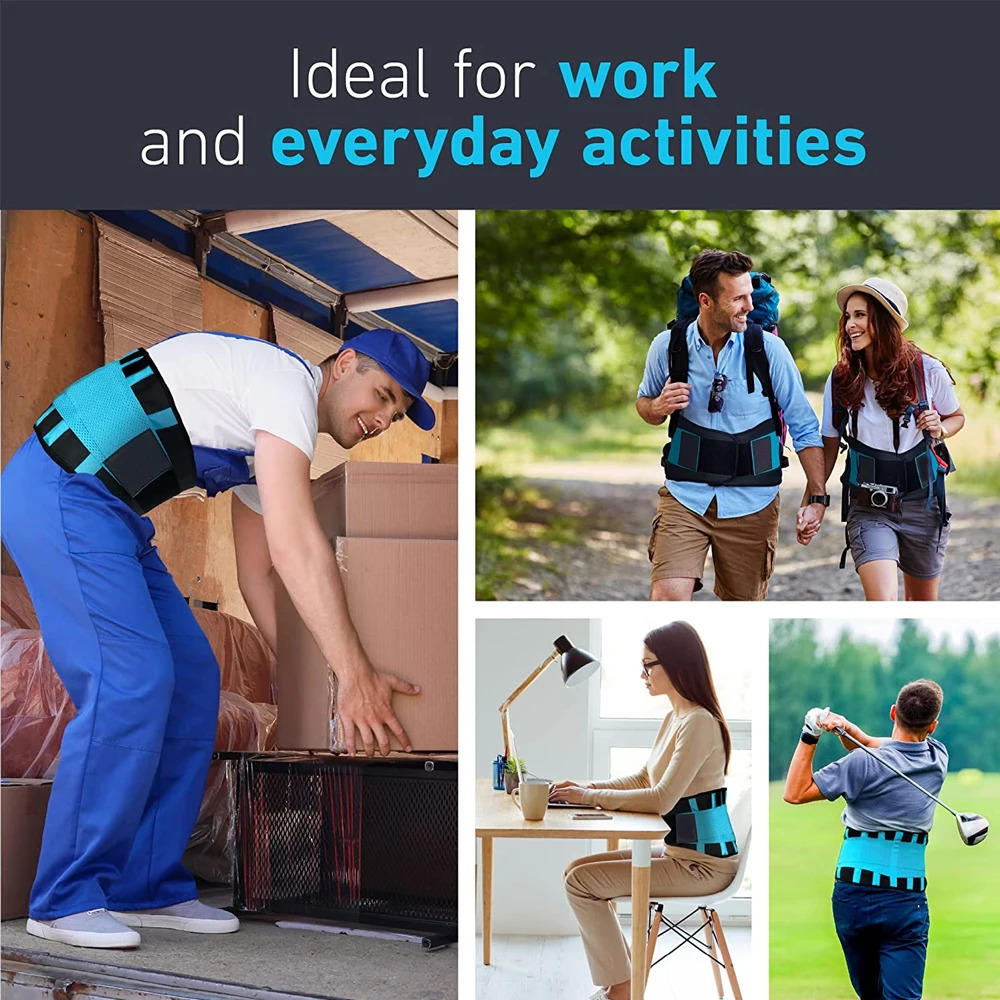 Lumbar Support Belt Lower Back Brace Abdominal Binder Men Women Waist Trainer Corset Sweat Slim Belt for Sports Gym Pain Relief 250523