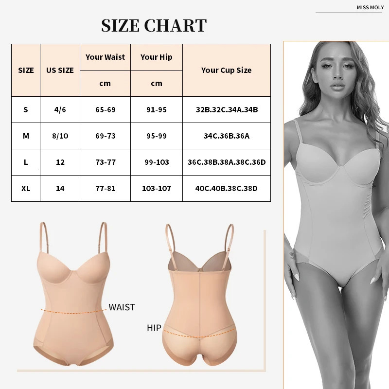 Shapewear Bodysuit for Women Tummy Control Butt Lifter Panties Waist Trainer Stomach Body Shaper Slimming Underwear Girdles 250523