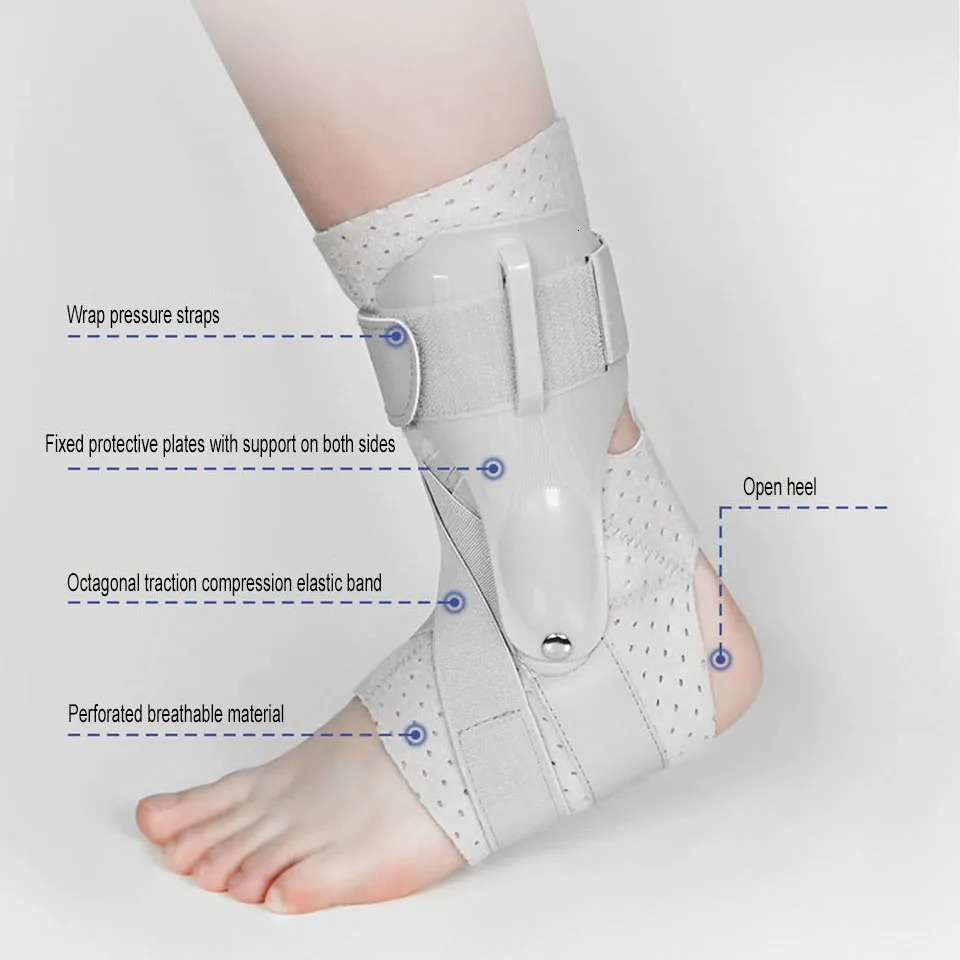 AOLIKES 1PCS Ankle Sprained Support Brace Splint Stabilizer Protect for Injury Recovery Achilles Tendonitis 250530