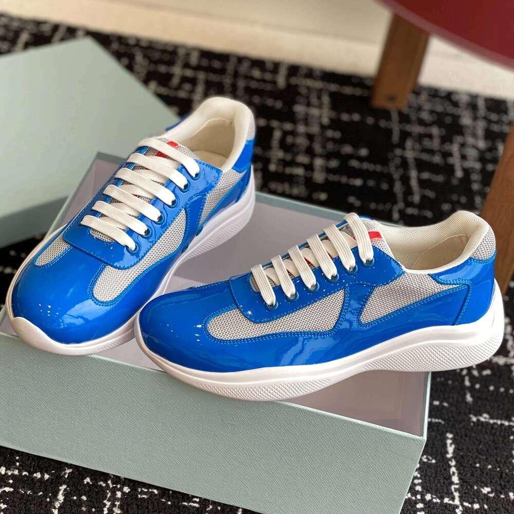 2025 Newest Spring Top Version Casual Tennis For Man And Woman Patent Leather Round-Toe Lace-Up Sneakers Lovers Shoes
