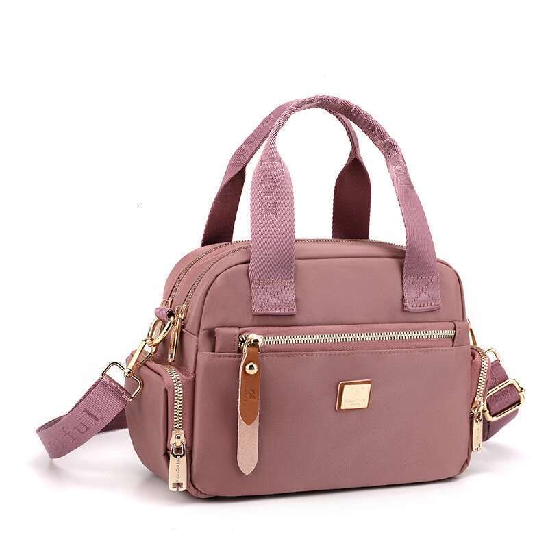 High Quality Fabric Shoulder Pretty Style Gilrs Shopping Messenger Bag Fashion Casual Double Layers Women Handbag