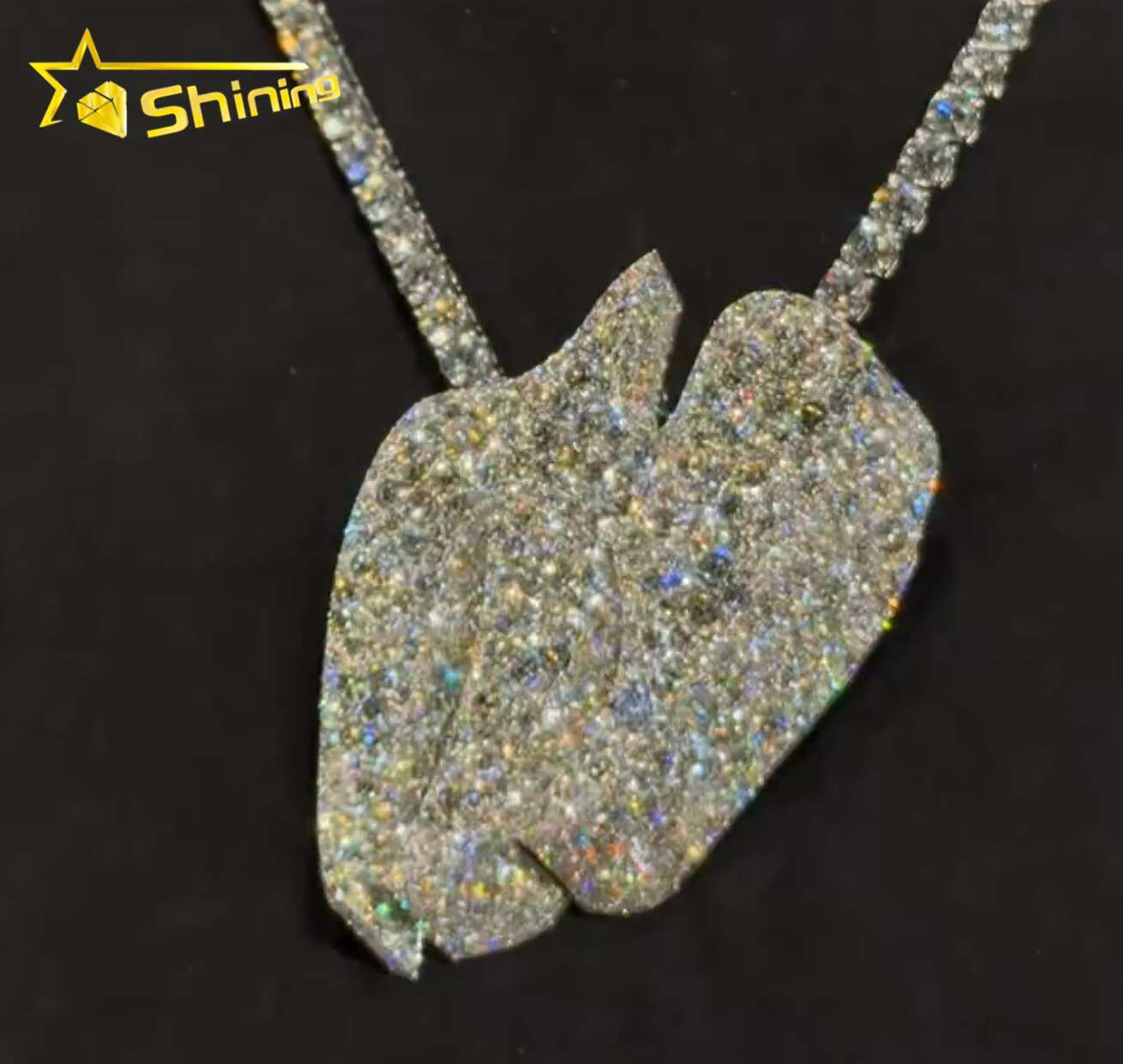 Personality Hip Hop Jewelry Fashion Charms 925 Sterling Silver VVS Moissanite Diamond Mens Iced Out Pendant