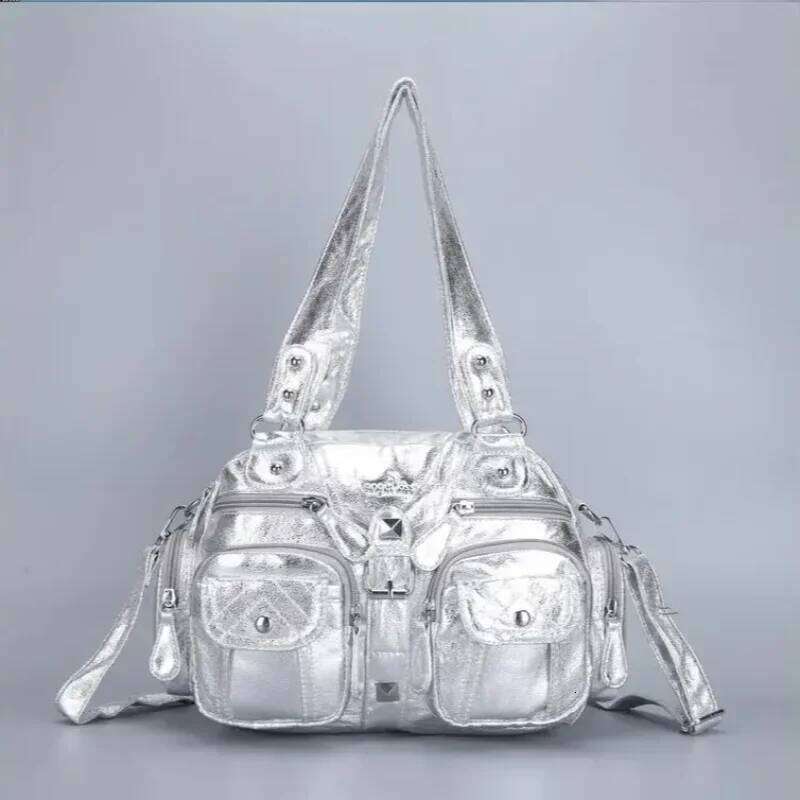 2025 New Women Handbags Satchel Top-Handle Handbag PU Bag Dumpling Give Gifts Shoulder Bags Phone Money Pack