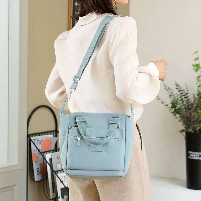 High Quality Durable Fabric Women Shoulder Fashion Multi-Pocket Women's Messenger Large Capacity Shopping Bag Handbag