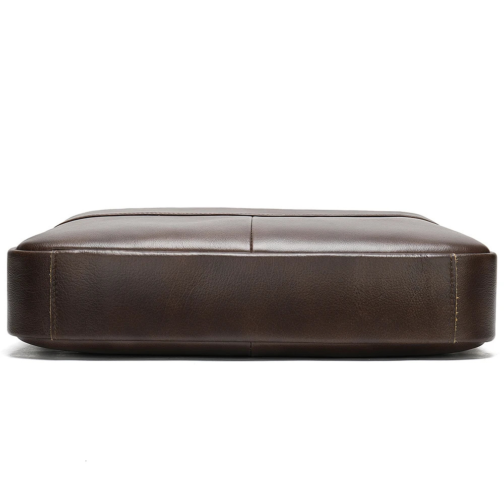 WESTAL Mens Bag Genuine Leather Men Briefcase for Laptop 14 Messenger Mens Leather Bag Business Portfolio for Document A4 7022 250526