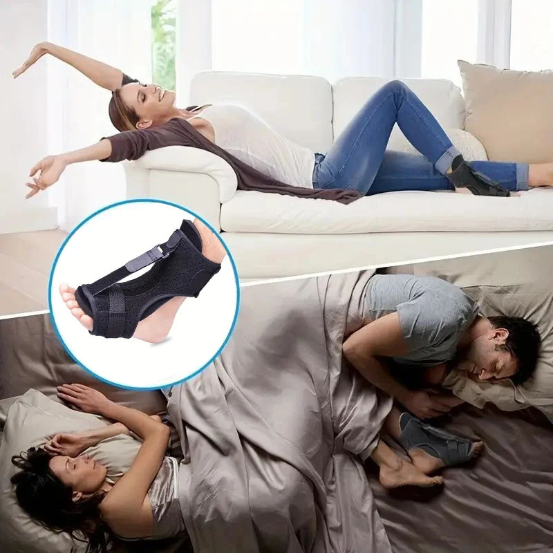 Adjustable Foot Drop Orthosis Brace Ankle Support with Plantar Fascia and Aluminum Strip Splint Reinforcement Tool 250530