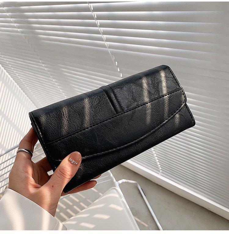 Vintage Women's Wallet Long Style Designer New Free Shipping Large Capacity Multi-card Slot Card Bag Fashion Clutch For Women Mobile Phone Bag
