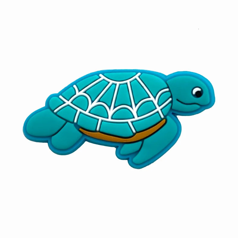 123Pcs Ocean World Shoe Charms for Clogs Sandals Buckle Decoration PVC Accessories With Pins Sea Animal 250528