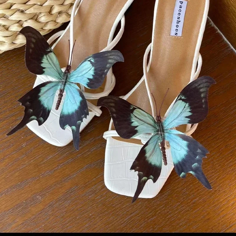 Sandals Decorations Flower Shoe Accessories Vacation Style Removable Butterfly Orchid Shoes Charms DIY Buckle Clogs 250528