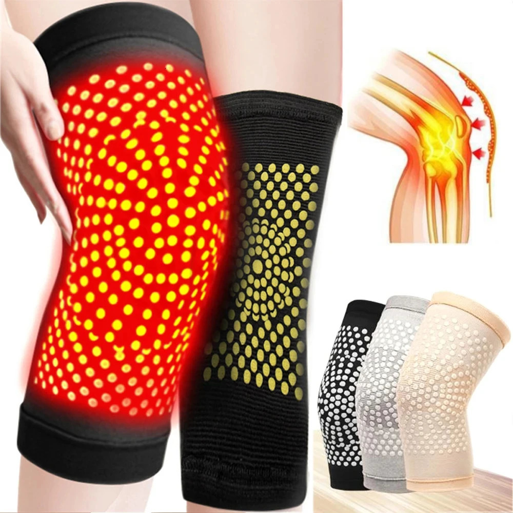 2PCS Self Heating Knee Braces Sleeve Tourmaline Support Far Infrared Keep Warm Pads 250530