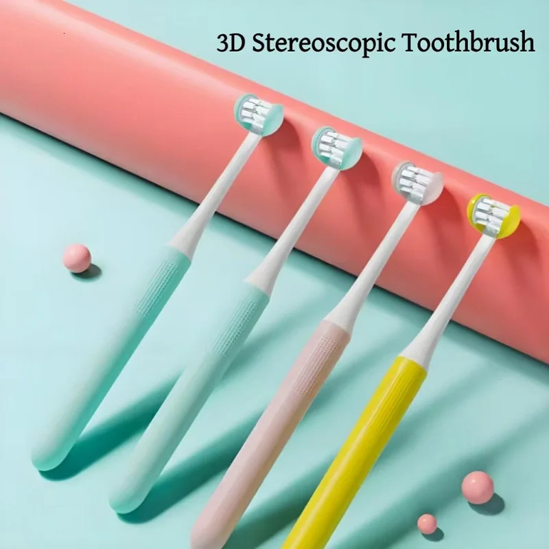 Type C Adult 3 Sides Toothbrush Soft Bristles 3D Nano U-Shaped Household Cleaning Toothbrush 250528