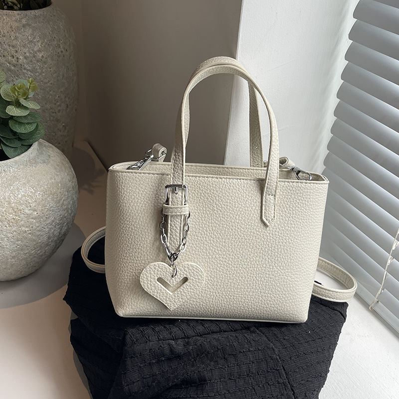 designer Lychee Texture Soft Bucket Bag Tote Bag 224 New Niche Texture Handbag Versatile Shoulder Crossbody Bag