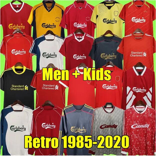 Liverps DALGLISH Reds Retroes Soccer Jerseys 85 86 89 91 05 06 Gerrard FOWLER TORRES Rush 2009 2010 2019 2020 Long sleeves vintage Football Shirts