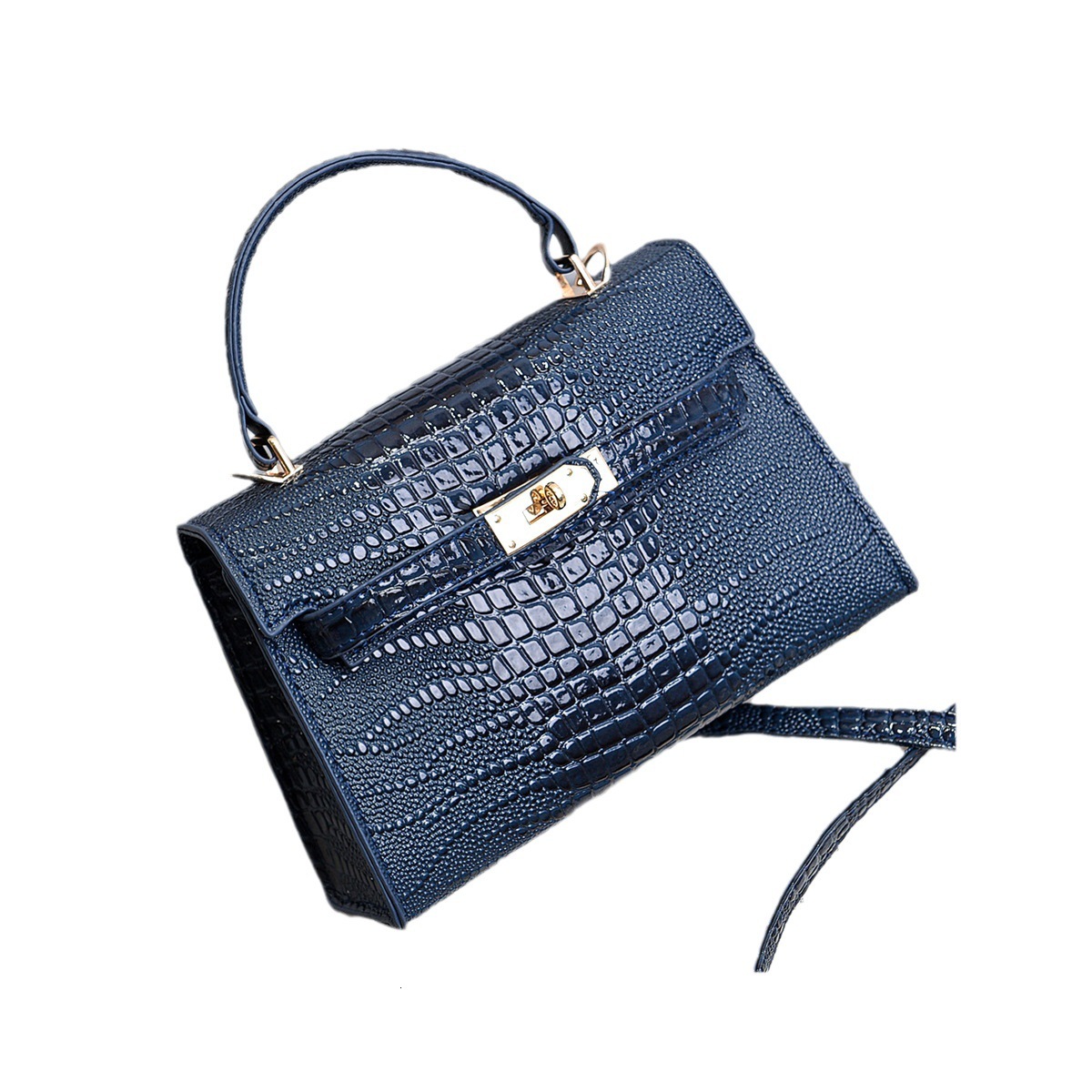 Top brand high-quality new free designer bag luxurious avocado green crocodile pattern high-end 2025 new handbag shoulder crossbody bag brand new free