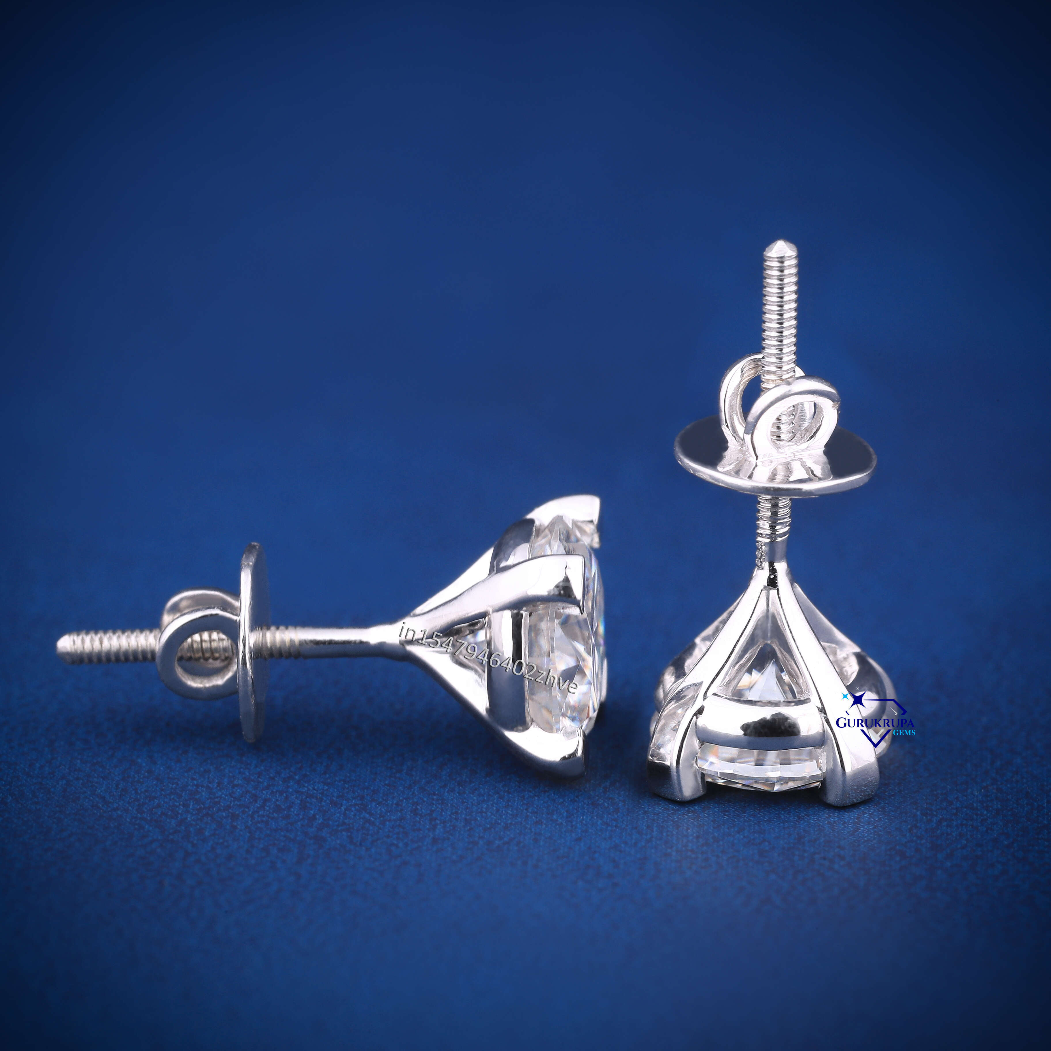 Luxury 925 Silver Moissanite Diamond Earrings Unique Westside Design Hip Hop Style Iced Out Fashion Jewelry for Women