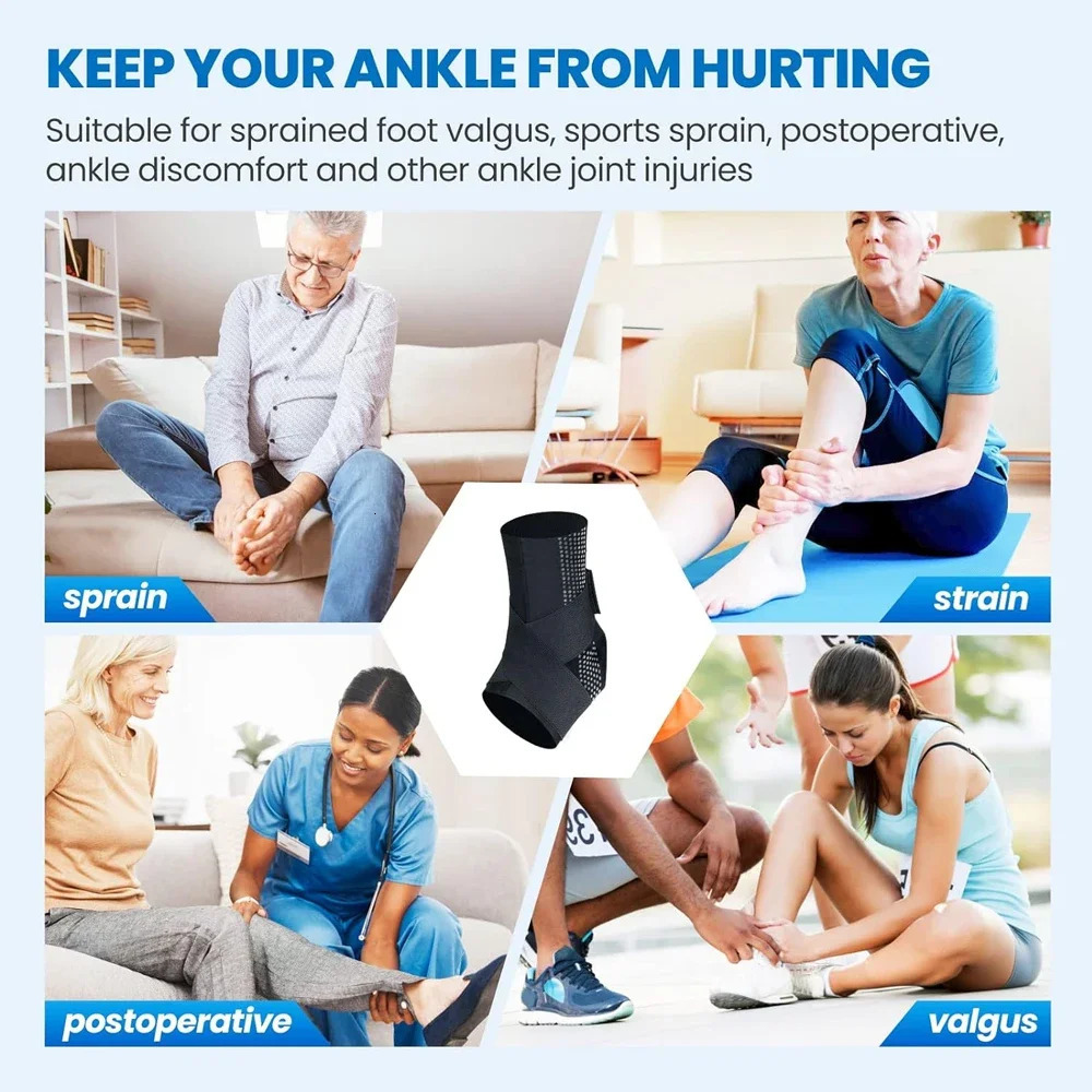 1Pcs Compression Ankle Brace Stabilizing Women Men Achilles Tendonitis Socks Swelling Running Support Sports Joint Pain 250530