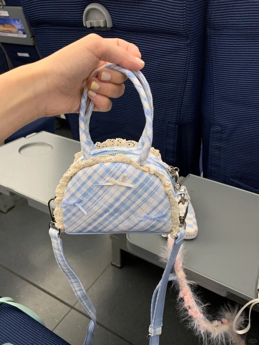 designer 2025 Spring Summer New Handbag Macaron Mini Lipstick Bag Cute Bowknot Shoulder Bag Crossbody Bag for Women