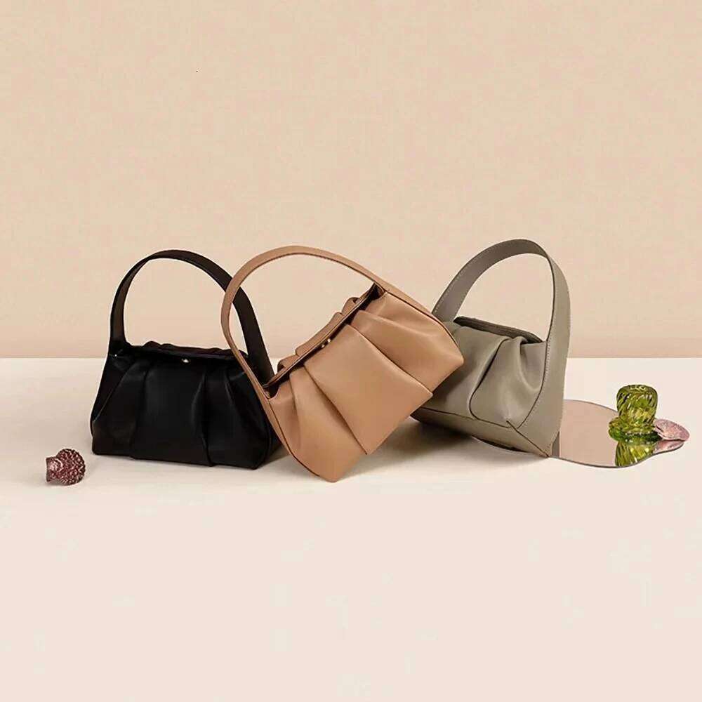 Jamhoo New Handbag Women Single Shoulder Crossbody Bags Versatile Korean Style Pleated Cloud Bag Bolsos