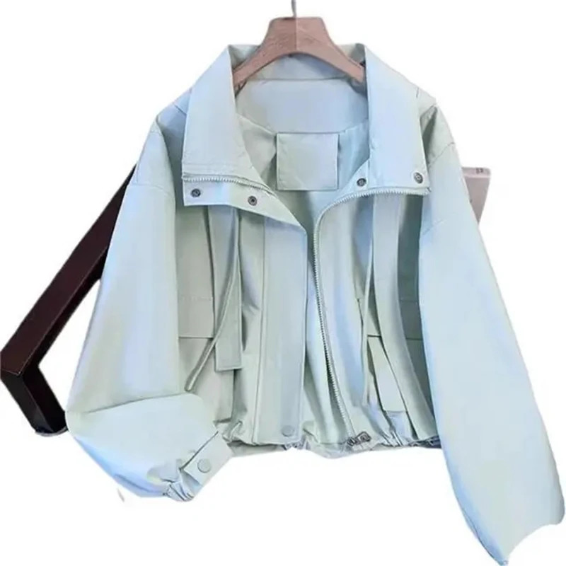 Womens Short Coat Spring Autumn Temperament Long Sleeve Fady Outerwear Comfortable Versatile Casual Ladies Loose Jackets 250527