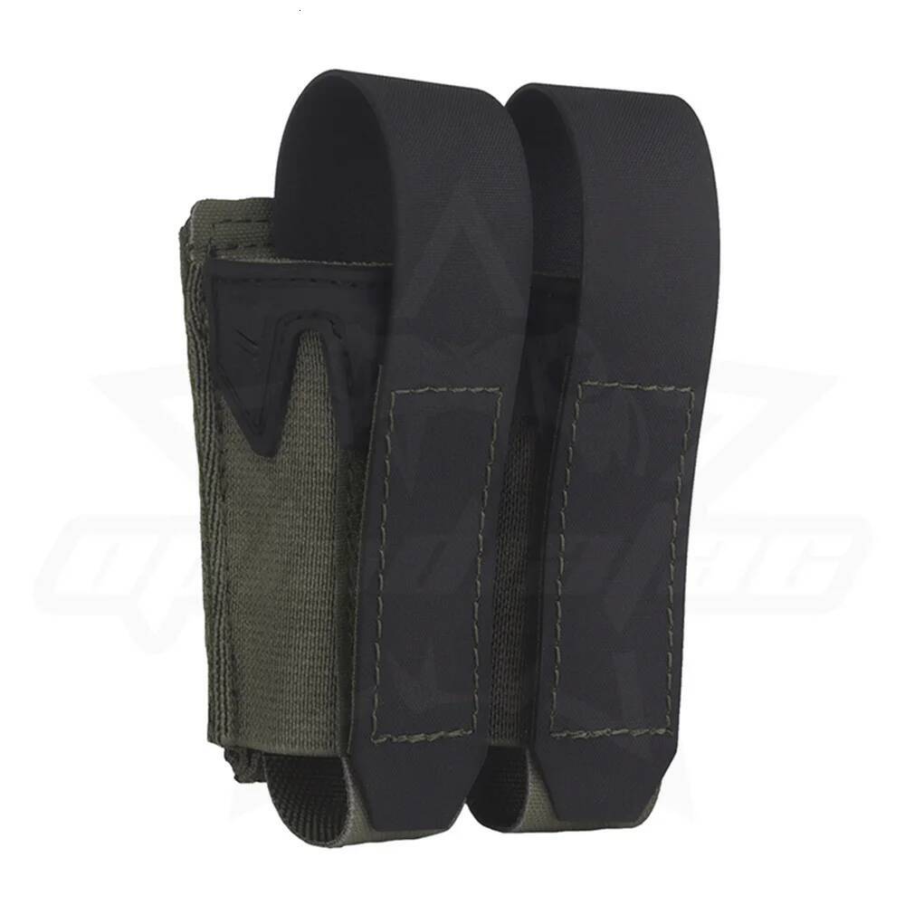 OPHIDIAN 9MM Double Mag Agilit Style Pincers Pistol Magazine Pouch MOLLE Quick Release Airsoft Hunting Vest Belt Gear