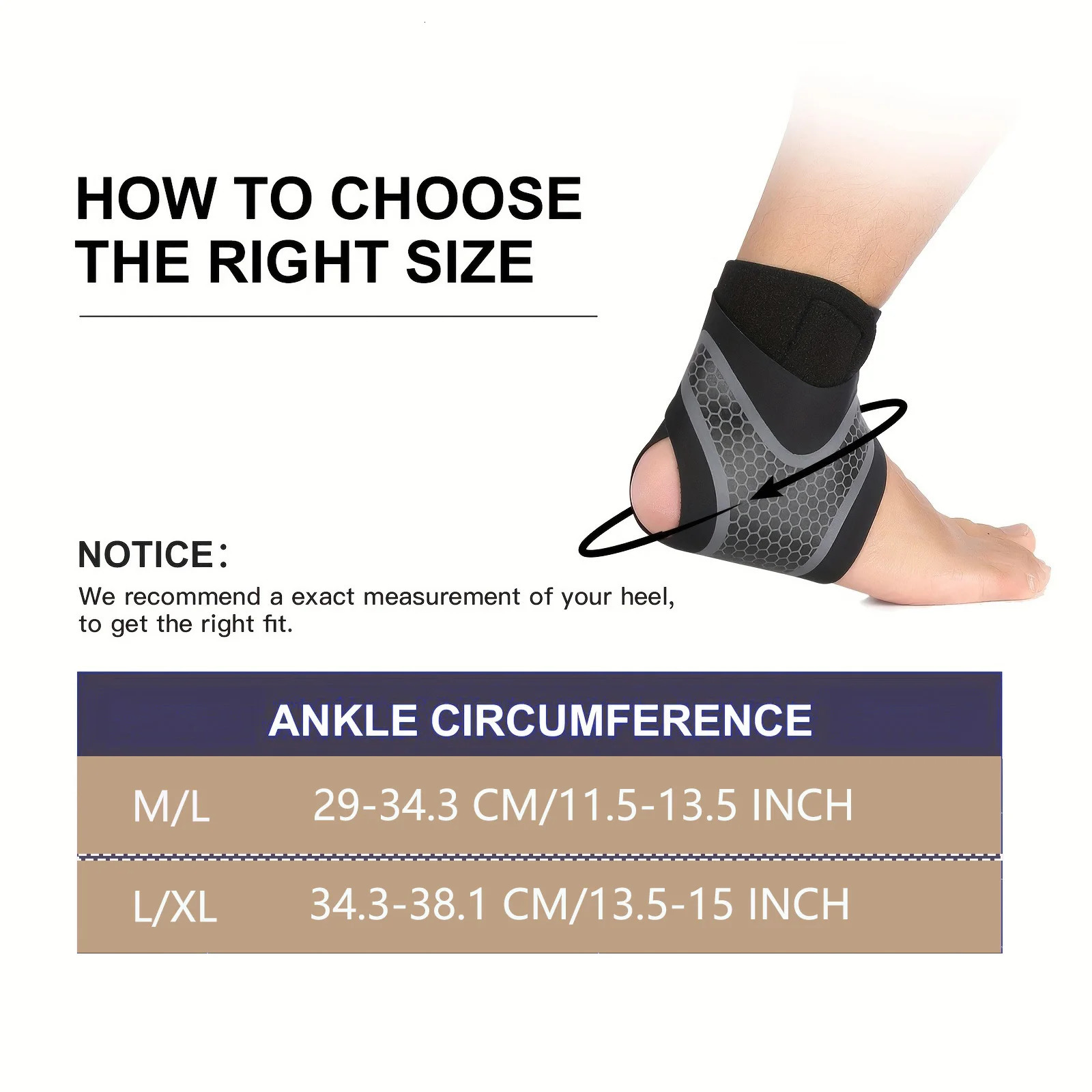 Ankle Support Brace for Men Women Breathable Compression Sleeve Outdoor Sports Hiking Running Lightweight Stabilizing 250530